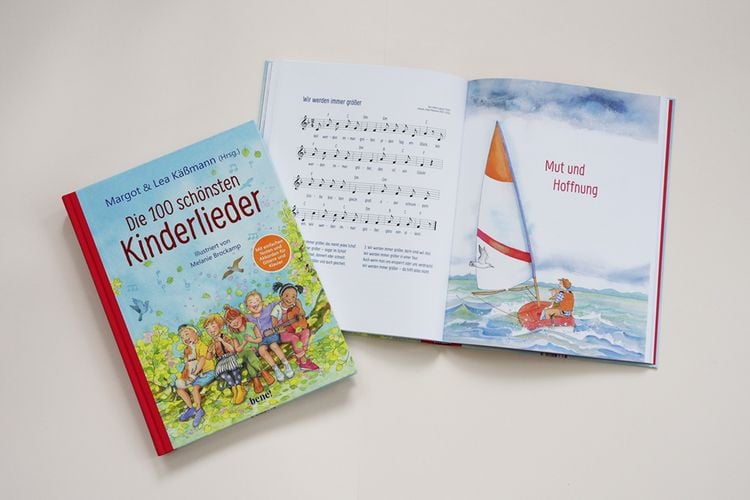 Produktbild: Die 100 sch&ouml;nsten Kinderlieder - Mit einfachen Noten und Akkorden f&uuml;r Gitarre und Klavier