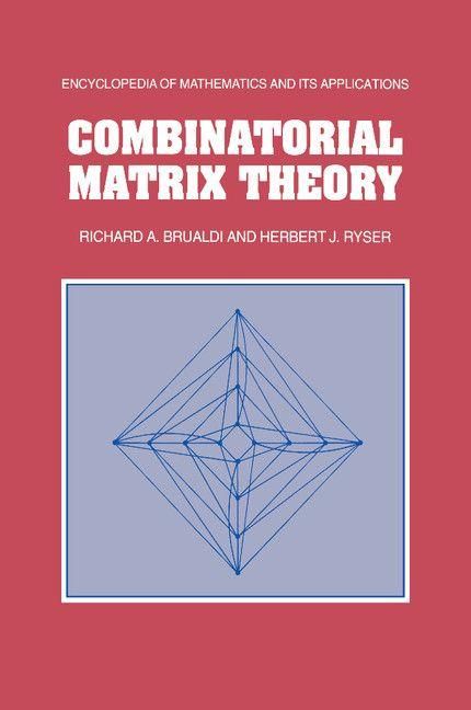 Produktbild: Combinatorial Matrix Theory