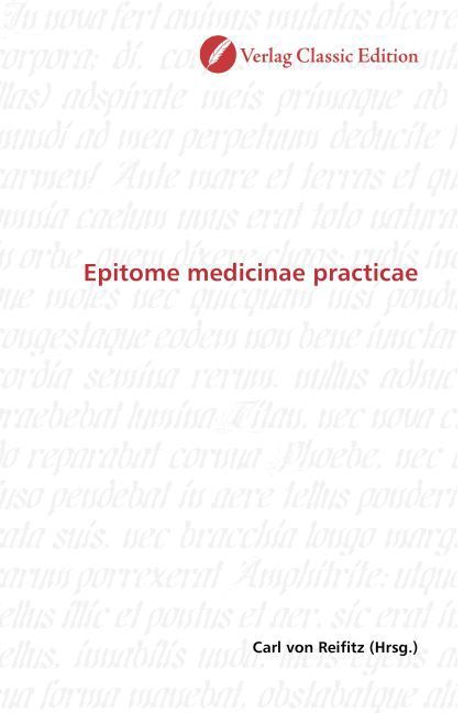 Produktbild: Epitome medicinae practicae
