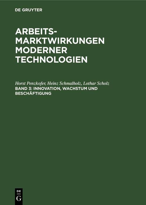 Produktbild: Innovation, Wachstum und Besch&auml;ftigung