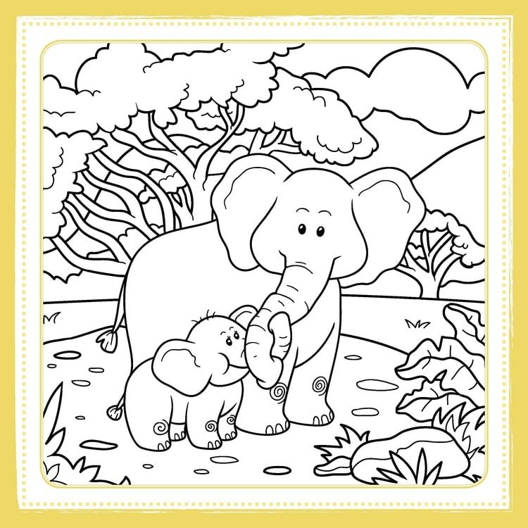 Produktbild: Malbuch Kinder: Die Zauberwald Safari