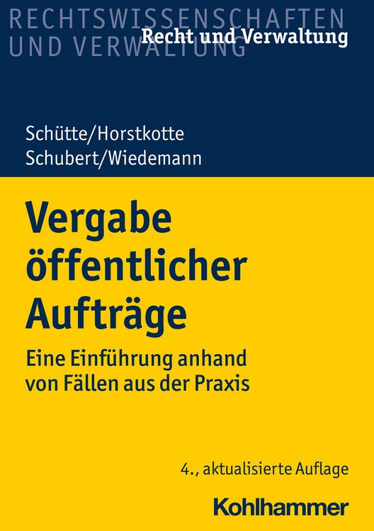 Produktbild: Vergabe &ouml;ffentlicher Auftr&auml;ge