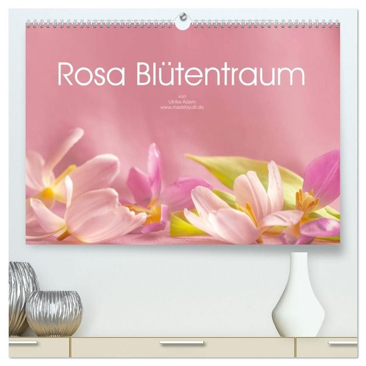 Produktbild: Rosa Bl&uuml;tentraum (hochwertiger Premium Wandkalender 2027 DIN A2 quer), Kunstdruck in Hochglanz