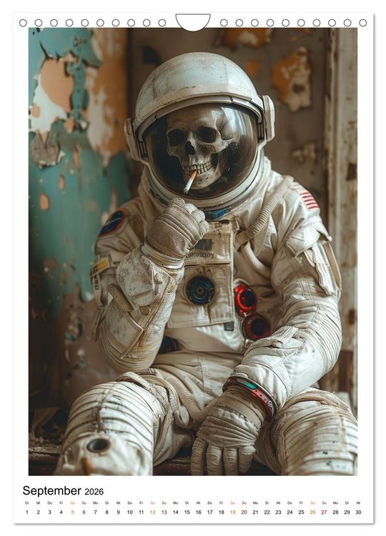 Produktbild: Astronauten - viel los im All (Wandkalender 2026 DIN A4 hoch), CALVENDO Monatskalender
