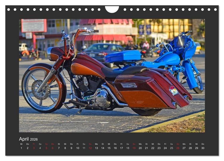 Produktbild: BEST OF HARLEY-DAVIDSON BAGGER-STYLE (Wandkalender 2026 DIN A4 quer), CALVENDO Monatskalender