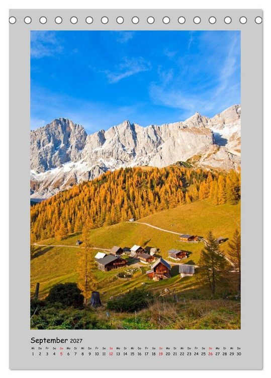Produktbild: Der Hohe Dachstein (Tischkalender 2027 DIN A5 hoch), CALVENDO Monatskalender