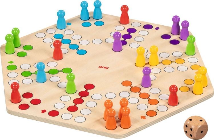 Produktbild: Ludo f&uuml;r bis zu 6 Spieler, beidseitig bedruckt