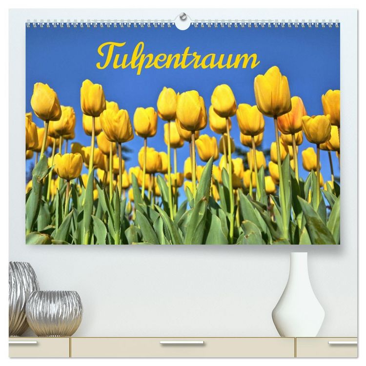 Produktbild: Tulpentraum (hochwertiger Premium Wandkalender 2026 DIN A2 quer), Kunstdruck in Hochglanz