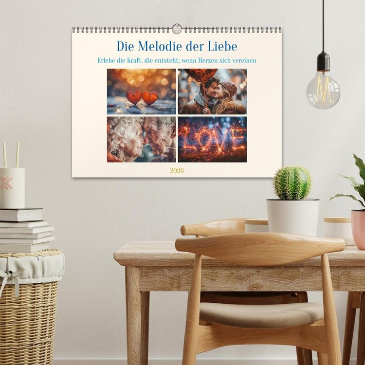 Produktbild: Die Melodie der Liebe (Wandkalender 2026 DIN A3 quer), CALVENDO Monatskalender