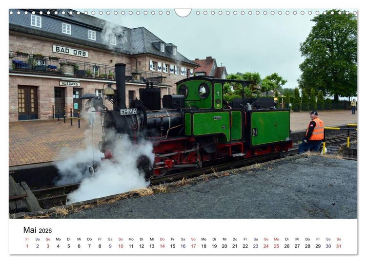 Produktbild: Feuer Wasser Kohle - Dampflokomotiven der Deutschen Reichsbahn (Wandkalender 2026 DIN A3 quer), CALVENDO Monatskalender