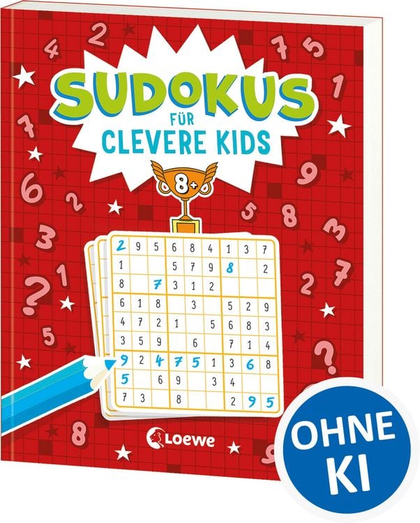 Produktbild: Sudokus f&uuml;r clevere Kids 8+ [rot]