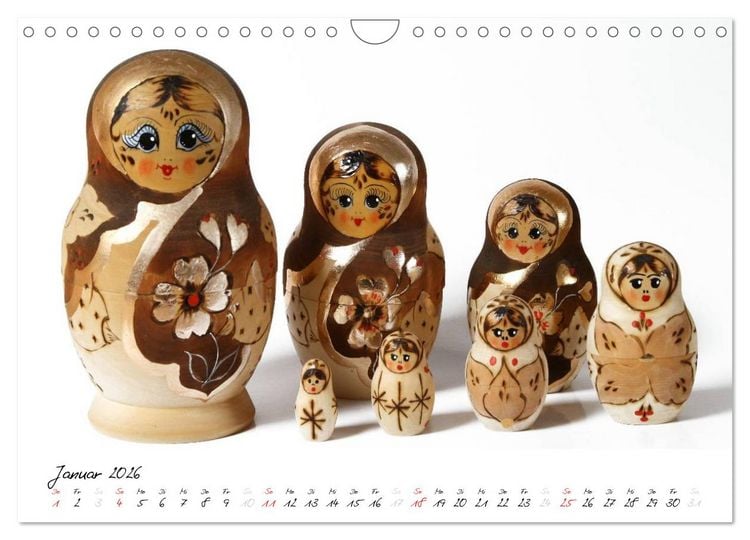 Produktbild: Matroschkas (Wandkalender 2026 DIN A4 quer), CALVENDO Monatskalender