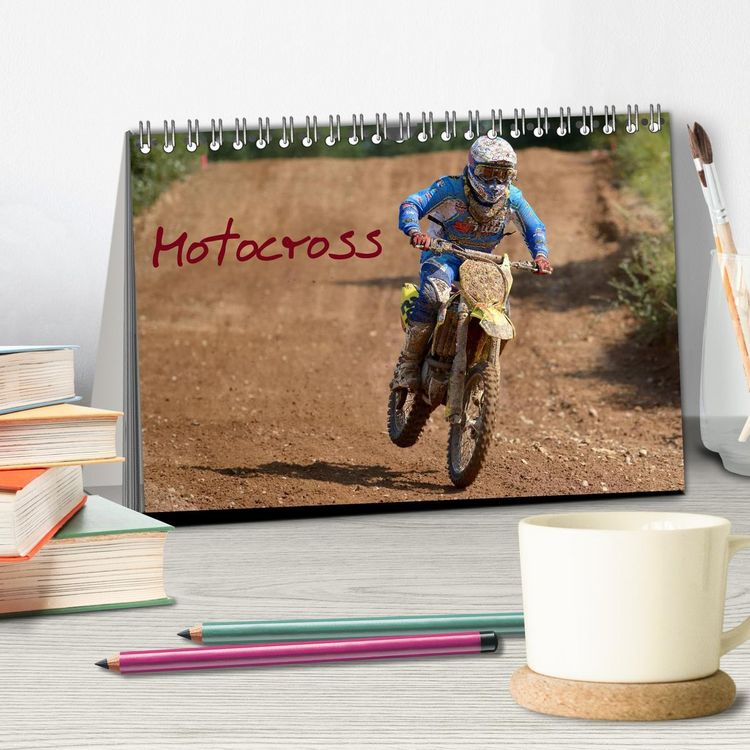 Produktbild: Motocross - Terminplaner (Tischkalender 2026 DIN A5 quer), CALVENDO Monatskalender