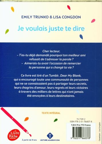 Produktbild: Je voulais juste te dire...
