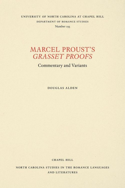 Produktbild: Marcel Proust's Grasset Proofs