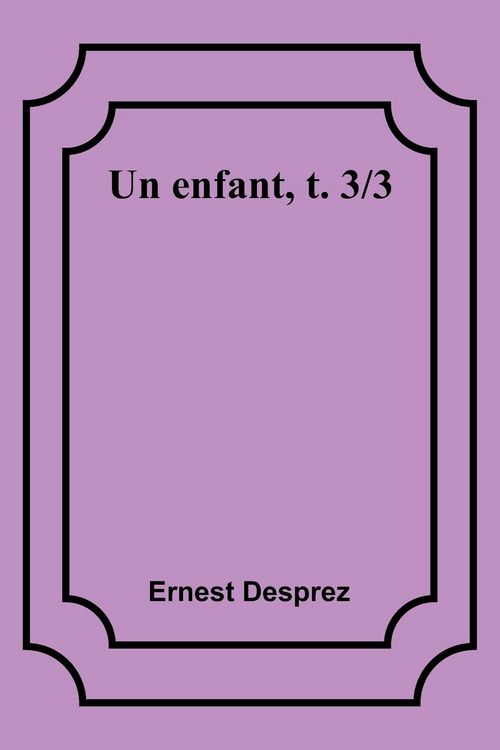 Produktbild: Un enfant, t. 3/3
