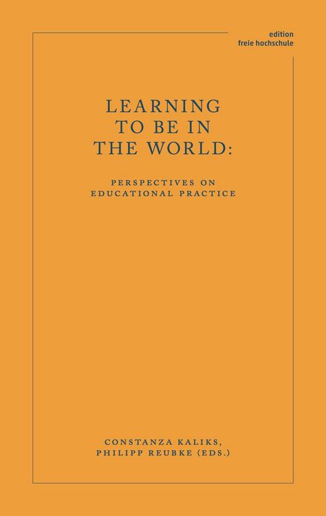 Produktbild: Learning to Be in the World
