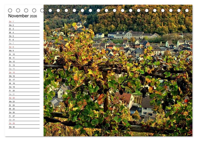 Produktbild: Die sch&ouml;nsten Landschaften in Deutschland - Das Ahrtal (Tischkalender 2026 DIN A5 quer), CALVENDO Monatskalender