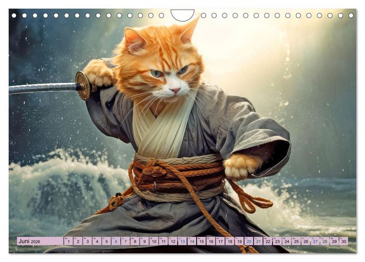 Produktbild: Ginger - Samtpfotiger Abenteurer (Wandkalender 2026 DIN A4 quer), CALVENDO Monatskalender