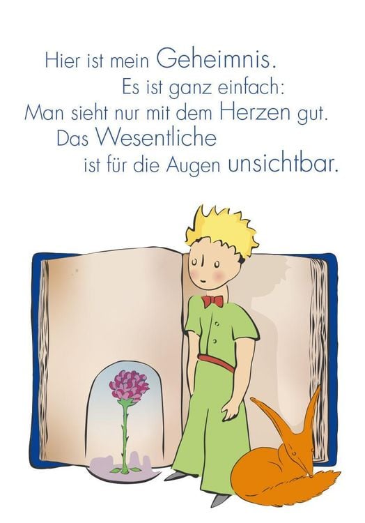 Der Kleine Prinz. 50 Glückskärtchen für jeden Tag