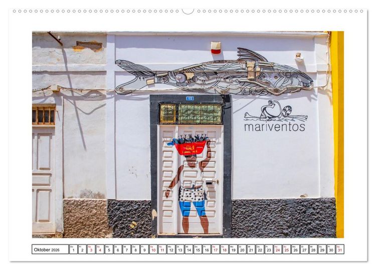 Produktbild: Mindelo - malerisches Reiseziel (Wandkalender 2026 DIN A2 quer), CALVENDO Monatskalender