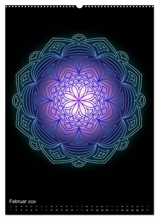 Produktbild: Mandala-Kalender 2026 (hochwertiger Premium Wandkalender 2026 DIN A2 hoch), Kunstdruck in Hochglanz