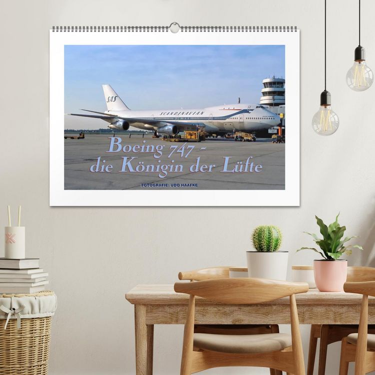 Produktbild: Boeing 747 - die K&ouml;nigin der L&uuml;fte (Wandkalender 2026 DIN A2 quer), CALVENDO Monatskalender