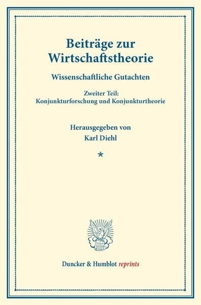 Produktbild: Beitr&auml;ge zur Wirtschaftstheorie.