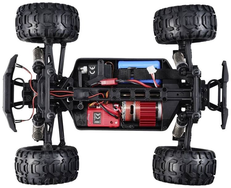 Produktbild: Reely RaVage 4x4 V2 Orange/Wei&szlig; Brushed 1:16 RC Modellauto Elektro Monstertruck Allradantrieb (4WD) RtR 2,4 GHz inkl. Akku und Ladekabel