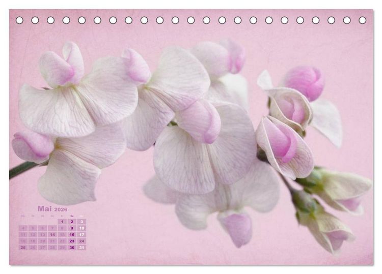 Produktbild: Zauberhafte Bl&uuml;ten (Tischkalender 2026 DIN A5 quer), CALVENDO Monatskalender