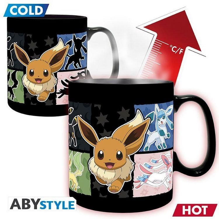 Produktbild: POKEMON - Mug Heat Change - 460 ml - Eevee - cardboard box