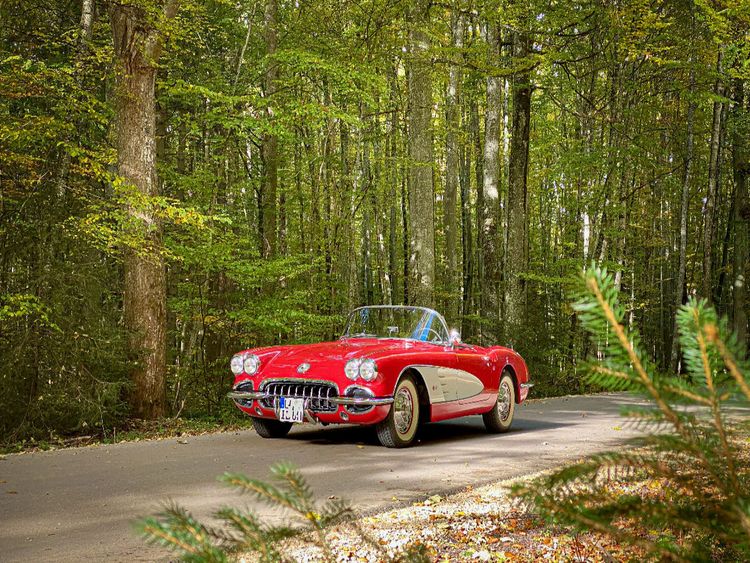 Produktbild: CALVENDO Puzzle Corvette C1 | 1000 Teile Lege-Gr&ouml;&szlig;e 64x48cm Foto-Puzzle f&uuml;r gl&uuml;ckliche Stunden