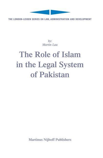 Produktbild: The Role of Islam in the Legal System of Pakistan