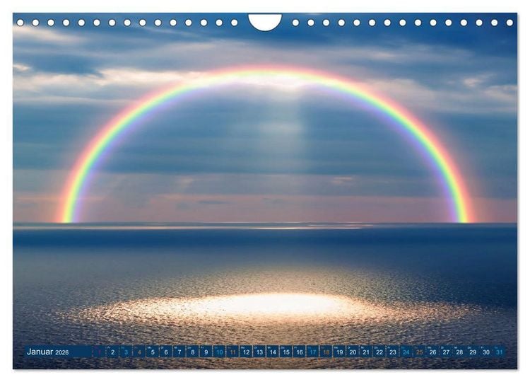 Produktbild: Himmlische Farbspiele - Regenbogen (Wandkalender 2026 DIN A4 quer), CALVENDO Monatskalender