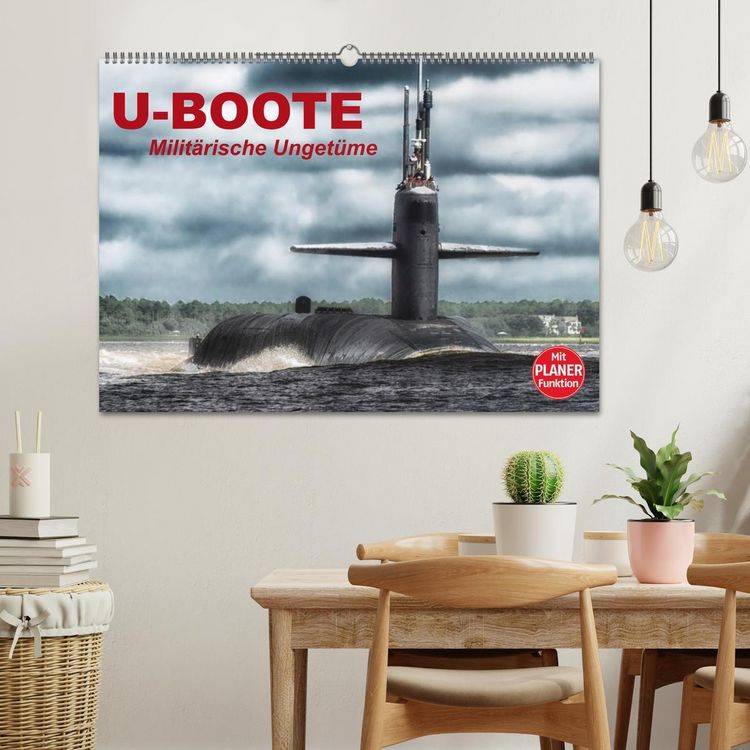 Produktbild: U-Boote. Milit&auml;rische Unget&uuml;me (Wandkalender 2026 DIN A2 quer), CALVENDO Monatskalender