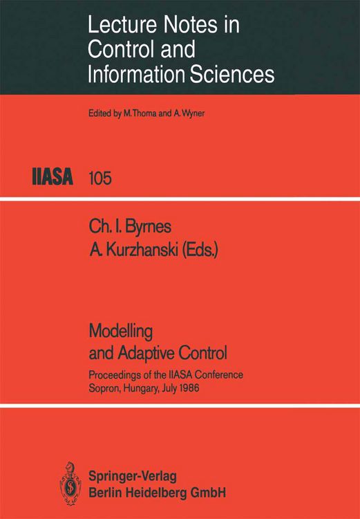 Produktbild: Modelling and Adaptive Control