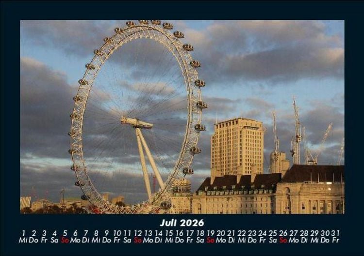 Produktbild: London 2026 Fotokalender DIN A5