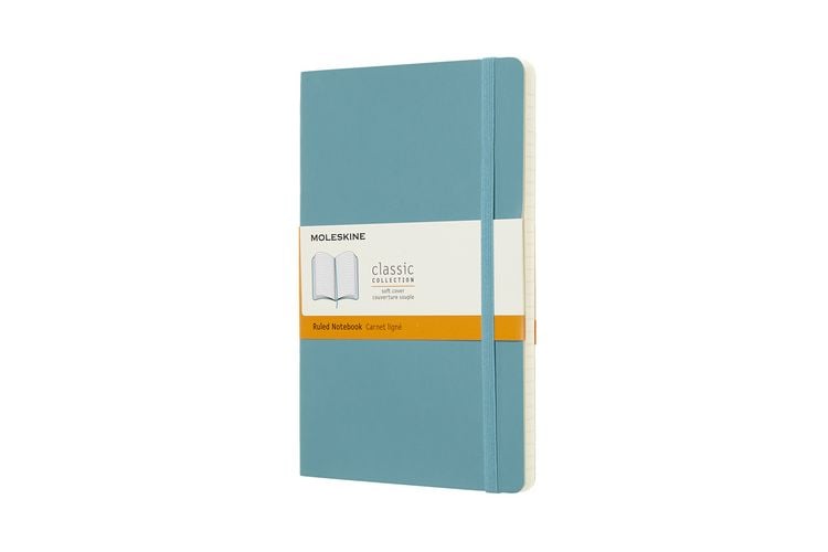 Produktbild: Moleskine Notizbuch Large/A5, Liniert, Soft Cover, Riff Blau