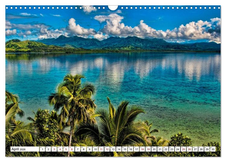 Produktbild: Reif f&uuml;r die S&uuml;dsee. Reise von Fidschi bis Bora Bora (Wandkalender 2026 DIN A3 quer), CALVENDO Monatskalender