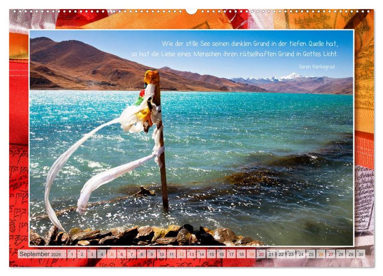 Produktbild: Farben Tibets (Wandkalender 2026 DIN A2 quer), CALVENDO Monatskalender