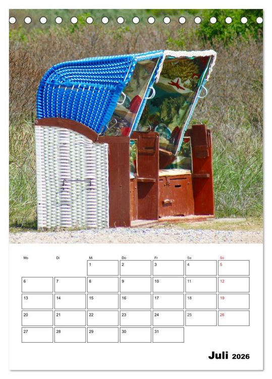 Produktbild: Einzigartige Insel Helgoland (Tischkalender 2026 DIN A5 hoch), CALVENDO Monatskalender