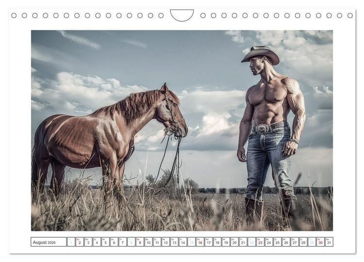 Produktbild: Im Bann des Cowboys (Wandkalender 2026 DIN A4 quer), CALVENDO Monatskalender