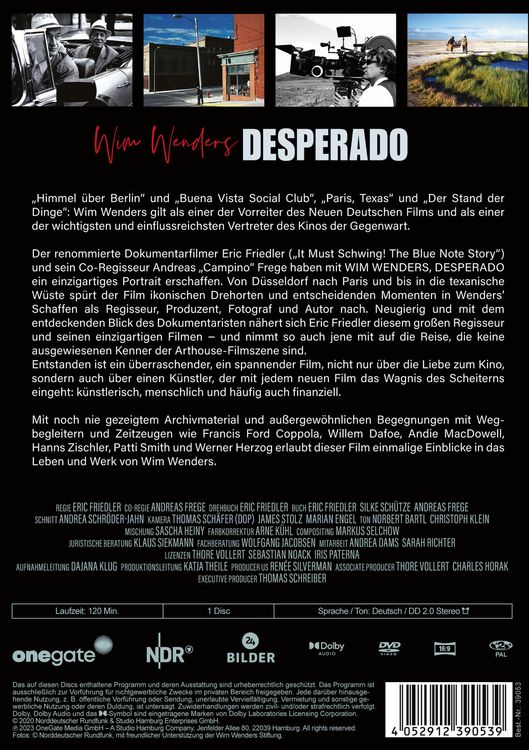 Produktbild: Wim Wenders - Desperado