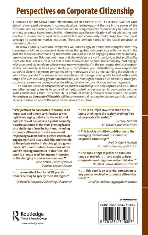 Produktbild: Perspectives on Corporate Citizenship