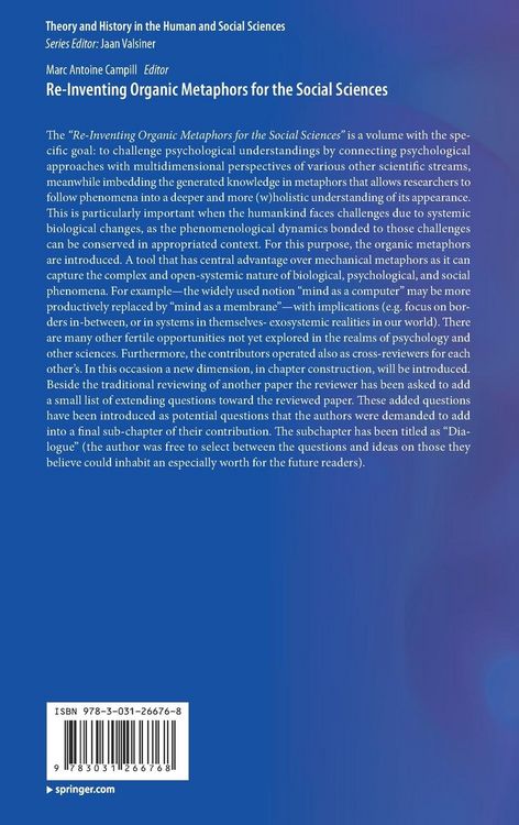 Produktbild: Re-Inventing Organic Metaphors for the Social Sciences