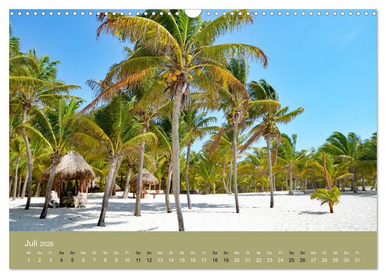 Produktbild: Mexiko - ein traumhaftes Paradies (Wandkalender 2026 DIN A3 quer), CALVENDO Monatskalender