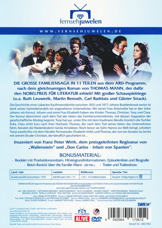 Produktbild: Die Buddenbrooks - Die komplette Serie in 11 Teilen [4 DVDs]