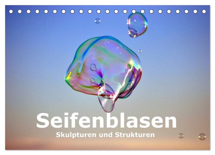 Produktbild: Seifenblasen Skulpturen und Strukturen (Tischkalender 2026 DIN A5 quer), CALVENDO Monatskalender