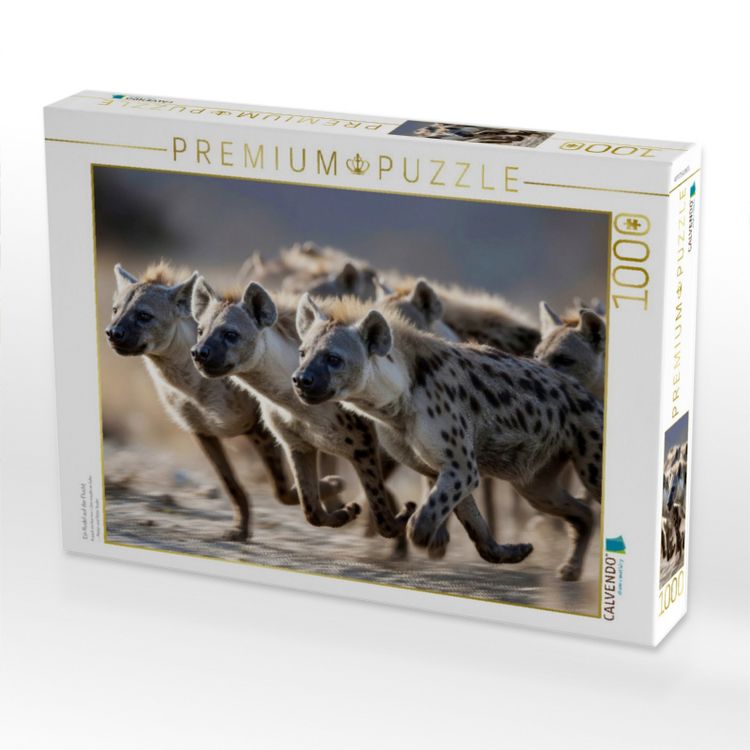 Produktbild: CALVENDO Puzzle Ein Rudel auf der Flucht | 1000 Teile Lege-Gr&ouml;&szlig;e 64x48cm Foto-Puzzle f&uuml;r gl&uuml;ckliche Stunden