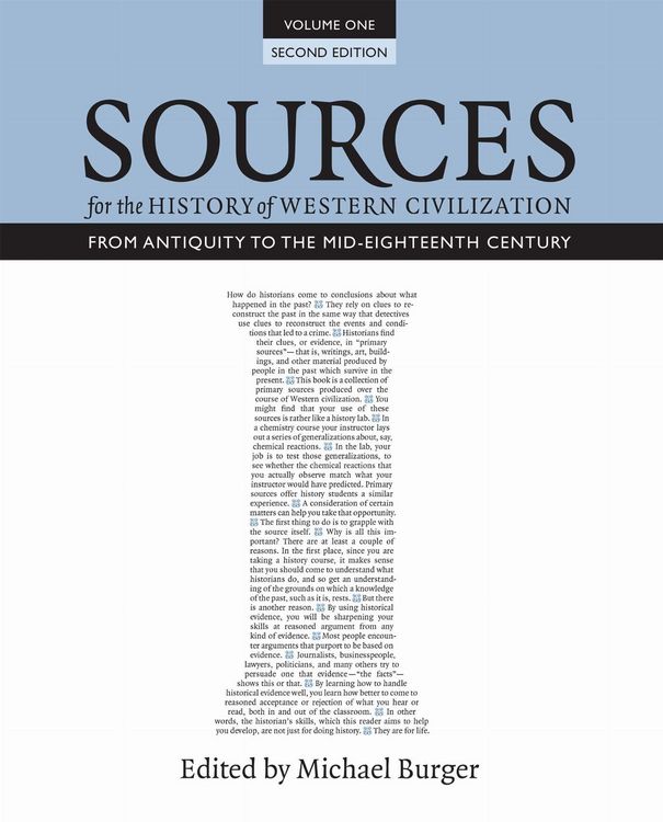 Produktbild: Sources for the History of Western Civilization, Volume I